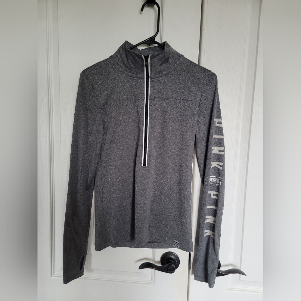 PINK Victoria's Secret Ultimate Athletic Quater Zip Top - Size XS
